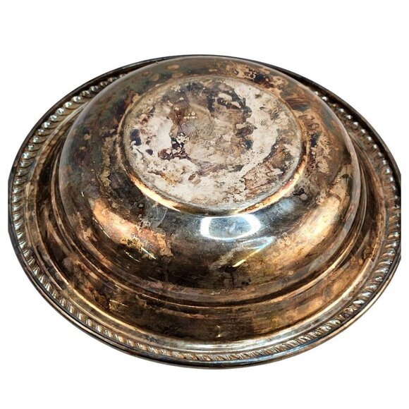 F. Rogers Silver-Plated 6.5" Decorative Serving Bowls Set Of 2 - Picture 2 of 8